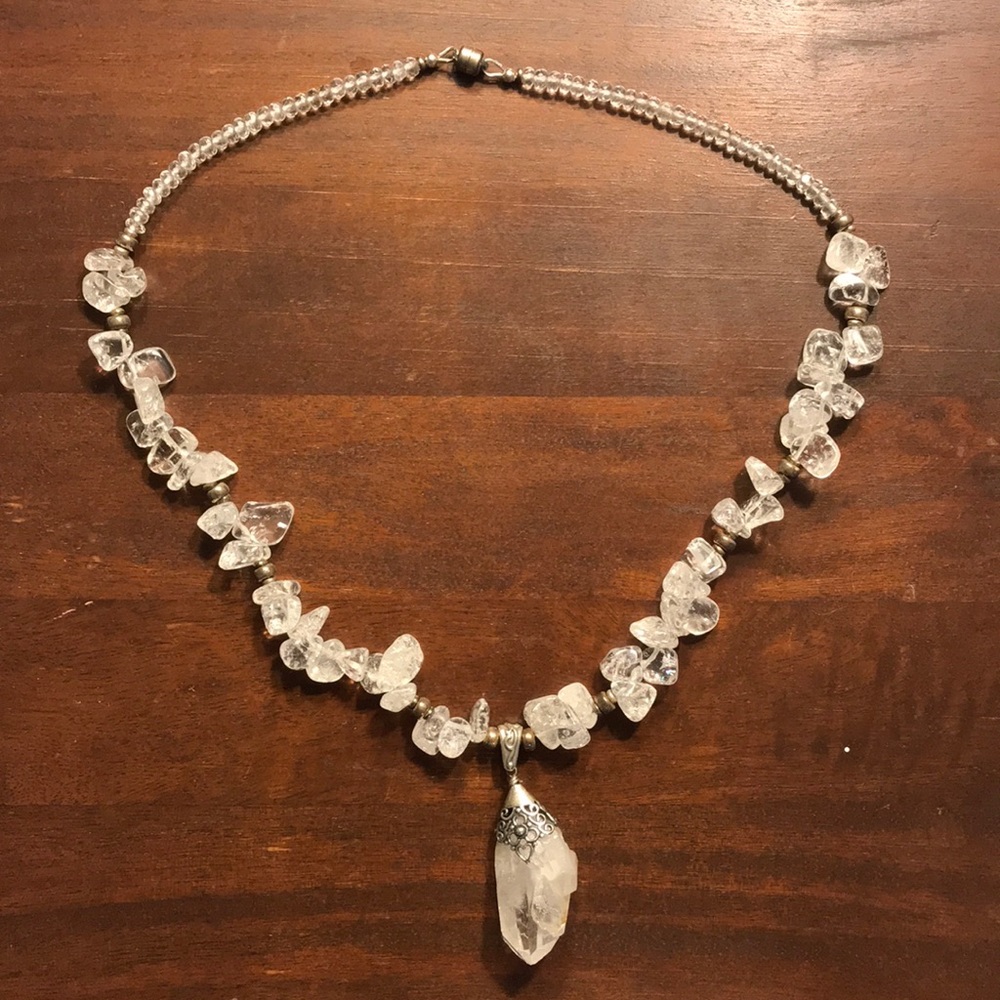 Crystal and Bead Necklace